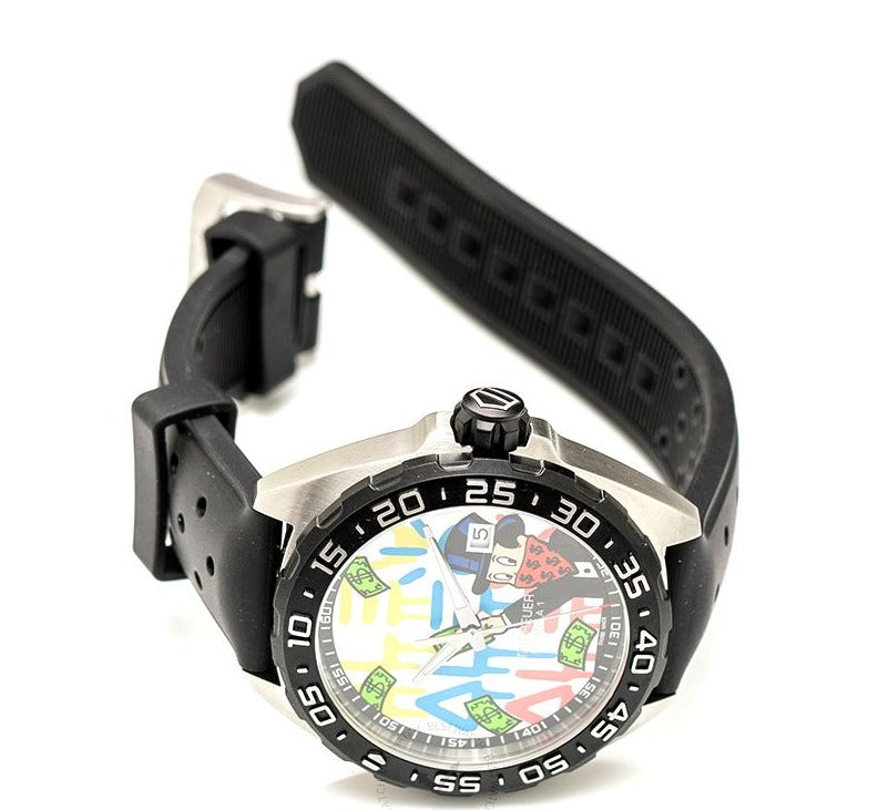  Shop Authentic Tag Heuer Formula 1 Alec Monopoly Special Edition Black Rubber Strap Watch for Men - WAZ1119.FT8023 - Luxxuri