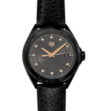  Shop Authentic Tag Heuer Formula 1 Quartz Diamonds Black Dial Black Leather Strap Watch for Women - WBJ1317.FC8230 - Luxxuri