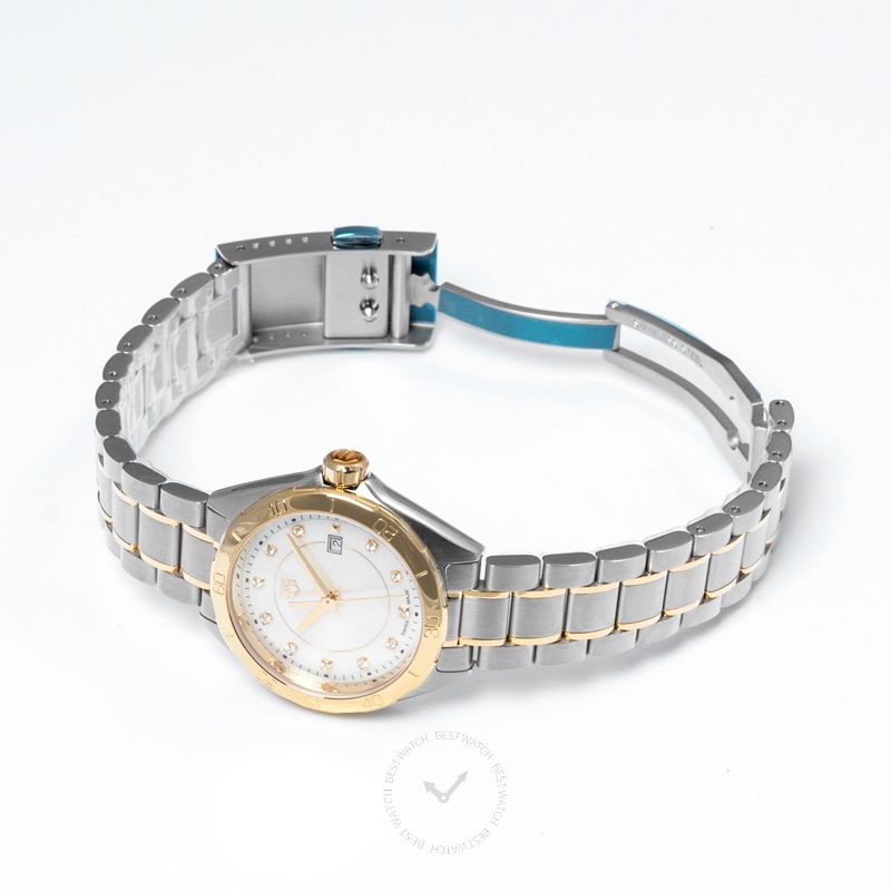  Shop Authentic Tag Heuer Formula 1 Diamonds Mother of Pearl White Dial Two Tone Steel Strap Watch for Women - WBJ1421.BB0648 - Luxxuri