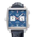  Shop Authentic Tag Heuer Monaco Automatic Chronograph Blue Dial Black Leather Strap Watch for Men - CAW211P.FC6356 - Luxxuri