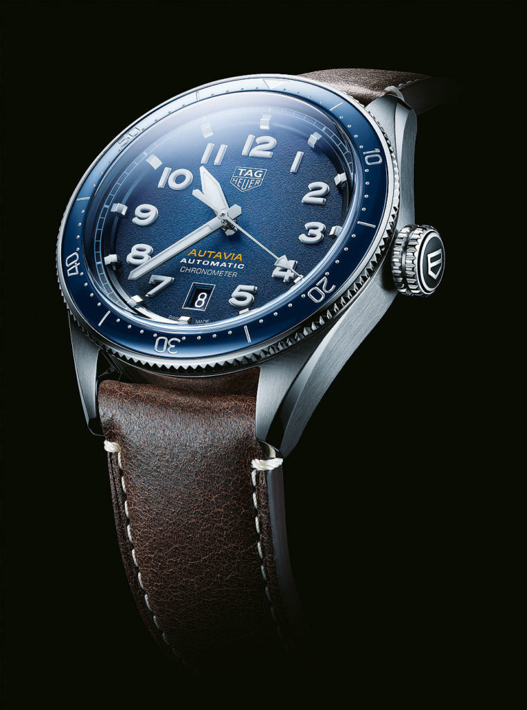  Shop Authentic Tag Heuer Autavia Blue Dial Watch for Men - WBE5116.FC8266 - Luxxuri