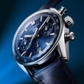  Shop Authentic Tag Heuer Carrera Chronograph Blue Dial Blue Leather Strap Watch for Men - CBS2212.FC6535 - Luxxuri