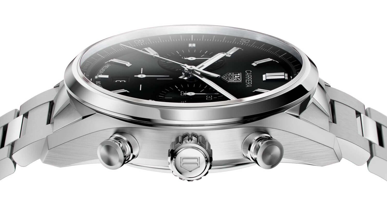  Shop Authentic Tag Heuer Carrera Chronograph Black Dial Silver Steel Strap Watch for Men - CBN2010.BA0642 - Luxxuri