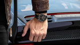  Shop Authentic Tag Heuer Carrera Chronograph Black Dial Black Leather Strap Watch for Men - CBN2A5A.FC6481 - Luxxuri