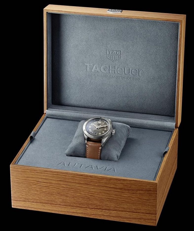  Shop Authentic Tag Heuer Autavia Isograph Grey Dial Calfskin Brown Leather Strap Watch for Men - WBE5111.FC8267 - Luxxuri