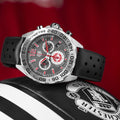 Tag Heuer Formula 1 Manchester United Special Edition Grey Dial Black Silicone Strap Watch for Men - CAZ101M.FT8024