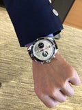  Shop Authentic Tag Heuer Autavia Chronometer Flyback Chronograph Silver Dial Black Leather Strap Watch for Men - CBE511B.FC8279 - Luxxuri