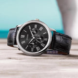  Shop Authentic Guess Wafer Analog Black Dial Black Leather Strap Watch For Men - W70016G1 - Luxxuri