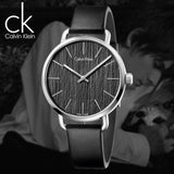  Shop Authentic Calvin Klein Even Black Dial Black Leather Strap Watch for Women - K7B231C1 - Luxxuri