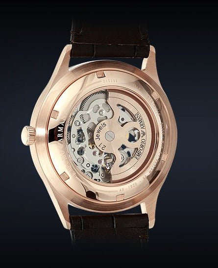  Shop Authentic Emporio Armani Meccanico White Dial Black Leather Strap Watch For Men - AR1923 - Luxxuri