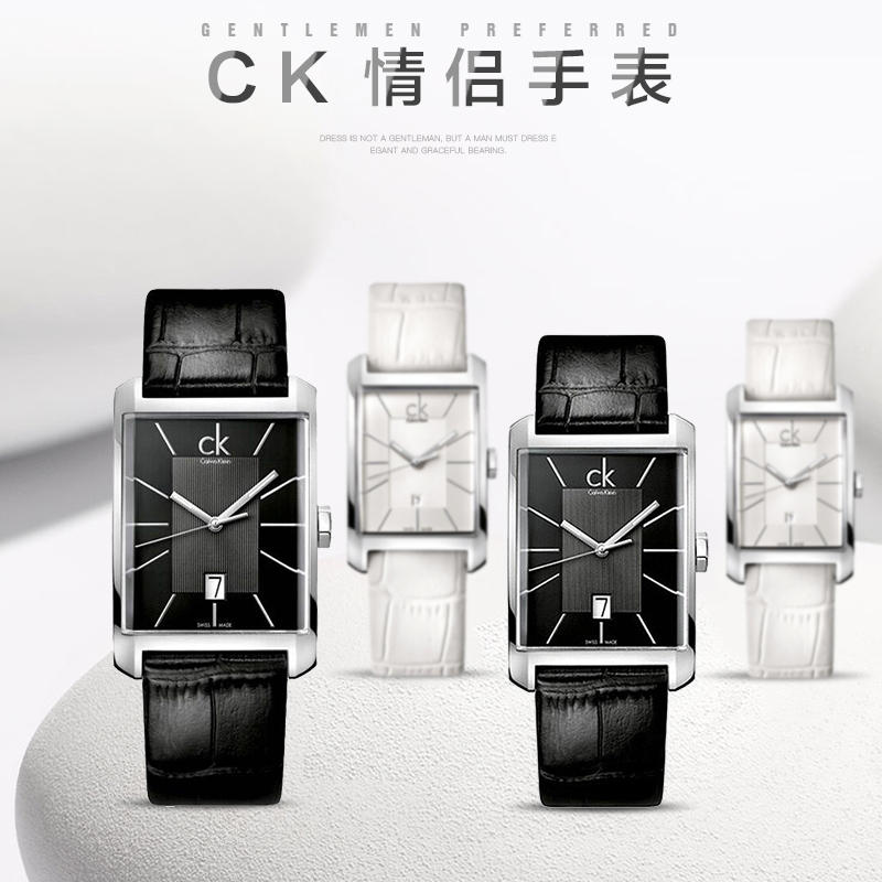  Shop Authentic Calvin Klein Window Black Dial Black Leather Strap Watch for Men - K2M21107 - Luxxuri