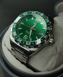  Shop Authentic Tag Heuer Formula 1 Quartz Green Dial Silver Steel Strap Watch for Men - WAZ1017.BA0842 - Luxxuri