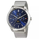  Shop Authentic Tommy Hilfiger Oliver Quartz Blue Dial Silver Mesh Bracelet Watch for Men - 1791302 - Luxxuri