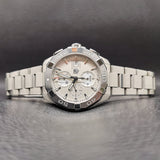  Shop Authentic Tag Heuer Aquaracer Caliber 16 Automatic Chronograph White Dial Silver Steel Strap Watch for Men - CAY2111.BA0927 - Luxxuri