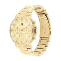 Tommy Hilfiger Tyson Chronograph Gold Dial Gold Steel Strap Watch For Men - 1710611