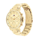  Shop Authentic Tommy Hilfiger Tyson Chronograph Gold Dial Gold Steel Strap Watch For Men - 1710611 - Luxxuri
