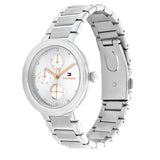  Shop Authentic Tommy Hilfiger Joy Chronograph Silver Dial Silver Steel Strap Watch For Women - 1782532 - Luxxuri