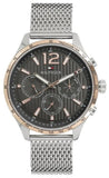  Shop Authentic Tommy Hilfiger Gavin Chronograph Quartz Grey Dial Silver Mesh Bracelet Watch for Men - 1791466 - Luxxuri