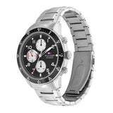  Shop Authentic Tommy Hilfiger Jimmy Multifunction Black Dial Silver Steel Strap Watch For Men  - 1791950 - Luxxuri