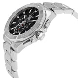  Shop Authentic Tag Heuer Aquaracer Chronograph Black Dial Silver Steel Strap Watch for Men - CAY1110.BA0927 - Luxxuri