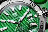  Shop Authentic Tag Heuer Aquaracer Diamonds Emerald Green Dial Silver Steel Strap Watch for Women - WBD1316.BA0740 - Luxxuri