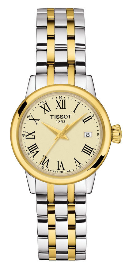  Shop Authentic Tissot Classic Dream Lady Gold Dial Two Tone Steel Strap Watch For Women - T129.210.22.263.00 - Luxxuri