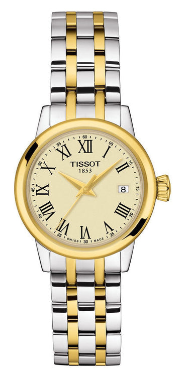  Shop Authentic Tissot Classic Dream Lady Gold Dial Two Tone Steel Strap Watch For Women - T129.210.22.263.00 - Luxxuri