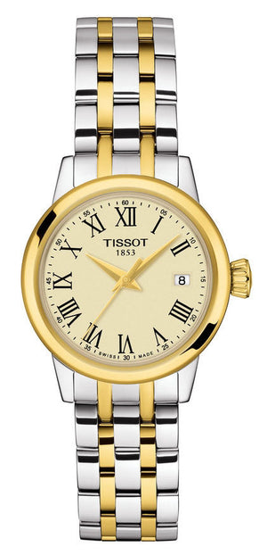  Shop Authentic Tissot Classic Dream Lady Gold Dial Two Tone Steel Strap Watch For Women - T129.210.22.263.00 - Luxxuri