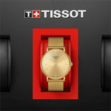  Shop Authentic Tissot Everytime Gent Gold Dial Gold Mesh Bracelet Watch for Men - T143.410.33.021.00 - Luxxuri