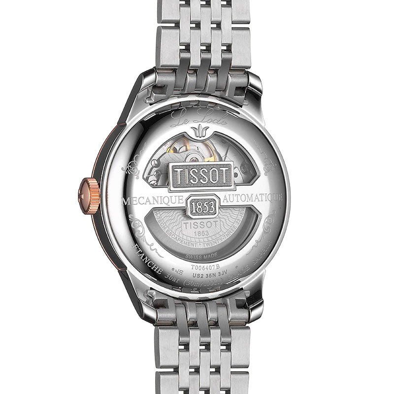  Shop Authentic Tissot Le Locle Powermatic 80 Silver Dial Two Tone Steel Strap Watch For Men - T006.407.22.036.01 - Luxxuri