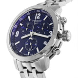  Shop Authentic Tissot PRC 200 Chronograph Blue Dial Silver Steel Strap Watch For Men - T055.417.11.047.00 - Luxxuri