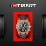  Shop Authentic Tissot T Sport PRS 516 Chronograph Grey Dial Grey Leather Strap Watch for Men - T131.617.36.082.00 - Luxxuri
