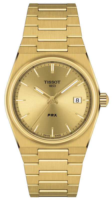 Shop Authentic Tissot PRX Gold Dial Gold Steel Strap Watch for Men - T137.210.33.021.00 - Luxxuri