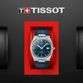 Tissot PRX Powermatic 80 Blue Dial Blue Leather Strap Watch for Men - T137.407.16.041.00