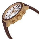  Shop Authentic Tissot Quickster Chronograph White Dial Brown Leather Strap Watch For Men - T095.417.36.037.02 - Luxxuri