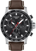  Shop Authentic Tissot Supersport Chrono Black Dial Brown Leather Strap Watch for Men - T125.617.16.051.01 - Luxxuri