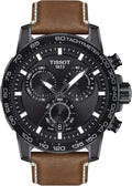  Shop Authentic Tissot Supersport Chrono Black Dial Brown Leather Strap Watch for Men - T125.617.36.051.01 - Luxxuri