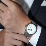  Shop Authentic Tissot Carson Powermatic 80 Silver Dial Silver Steel Strap Watch For Men - T085.407.11.011.00 - Luxxuri