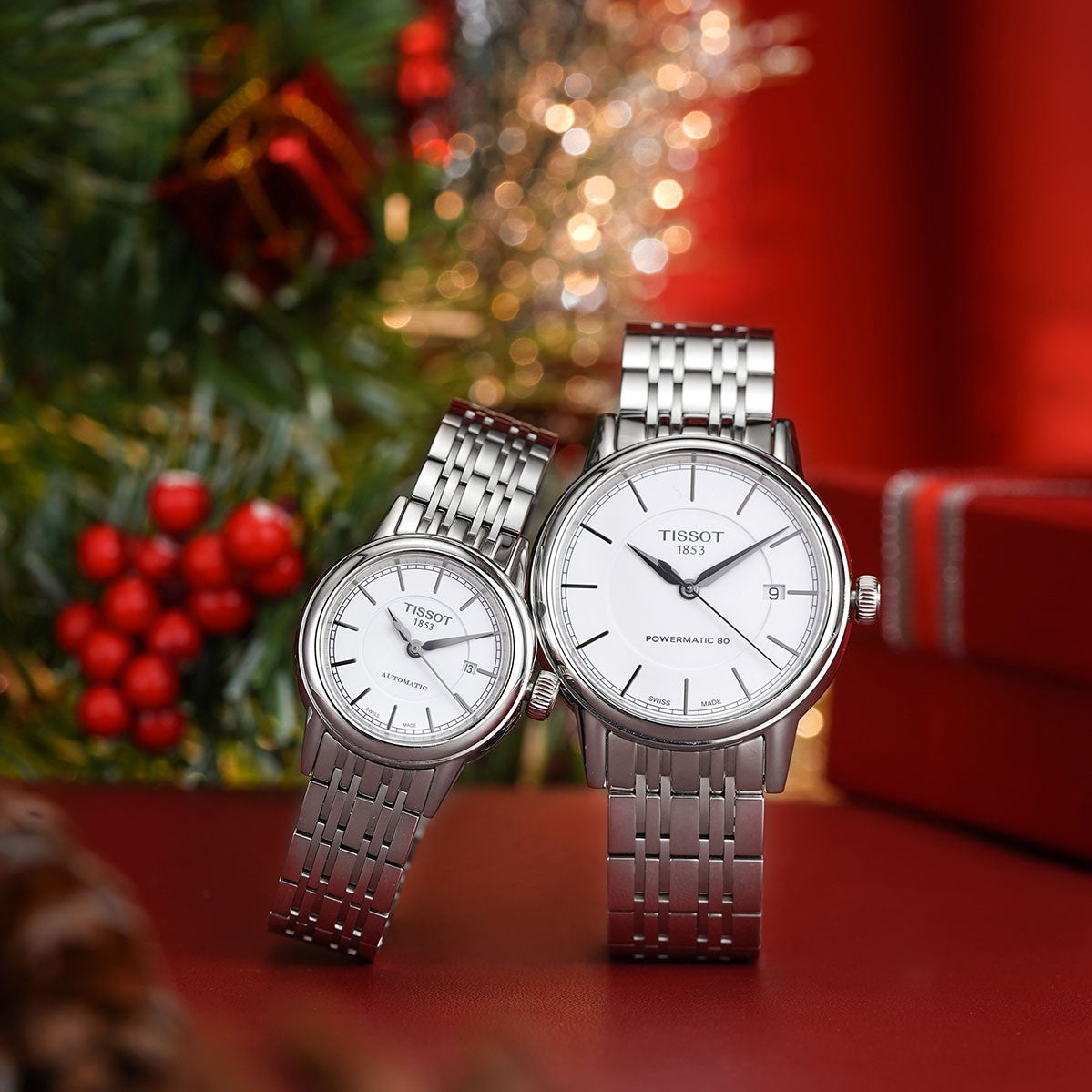 Tissot T Classic Carson Automatic White Dial Silver Steel Strap Watch For Women - T085.207.11.011.00