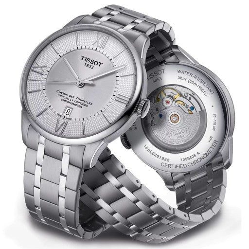 Shop Authentic Tissot Chemin Des Tourelles Powermatic 80 Silver Dial Silver Steel Strap Watch For Men - T099.407.11.038.00 - Luxxuri