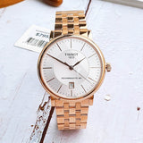  Shop Authentic Tissot T Classic Carson Premium Automatic White Dial Rose Gold Steel Strap Watch for Men - T122.407.33.031.00 - Luxxuri