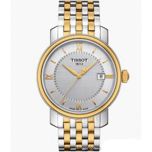  Shop Authentic Tissot T Classic Bridgeport Quartz Silver Dial Two Tone Mesh Bracelet Watch For Men - T097.410.22.036.00 - Luxxuri