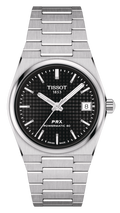 Tissot PRX Powermatic 80 Black Dial Silver Steel Strap Watch for Men - T137.207.11.051.00