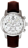  Shop Authentic Tissot T Race PRC 200 Chronograph White Dial Brown Leather Strap Watch for Men -  T17.1.516.32 - Luxxuri