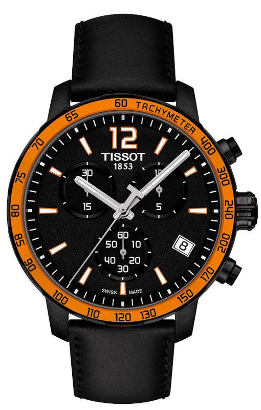  Shop Authentic Tissot T Sport Quickster Chronograph Black Dial Black Rubber Strap Watch For Men - T095.417.36.057.01 - Luxxuri