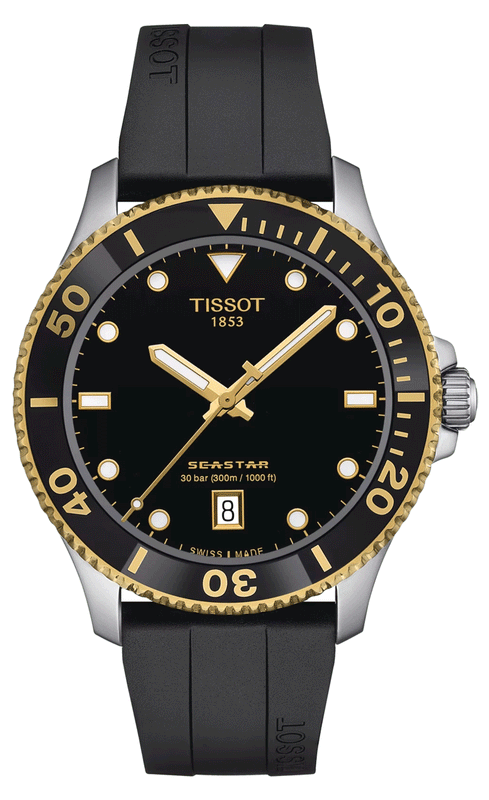  Shop Authentic Tissot Seastar 1000 Black Dial Black Rubber Strap Watch For Men - T120.410.27.051.00 - Luxxuri