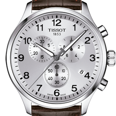  Shop Authentic Tissot T Sport Chrono XL Classic Silver Dial Brown Leather Strap Watch For Men - T116.617.16.037.00 - Luxxuri