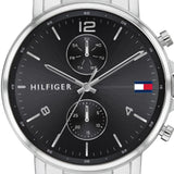 Shop Authentic Tommy Hilfiger Daniel Black Dial Silver Steel Strap Watch for Men - 1710413 - Luxxuri