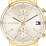  Shop Authentic Tommy Hilfiger Daniel White Dial Gold Steel Strap Watch for Men - 1710415 - Luxxuri