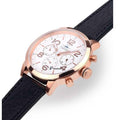 Tommy Hilfiger Jake Multifunction White Dial Black Leather Strap Watch for Men - 1791236